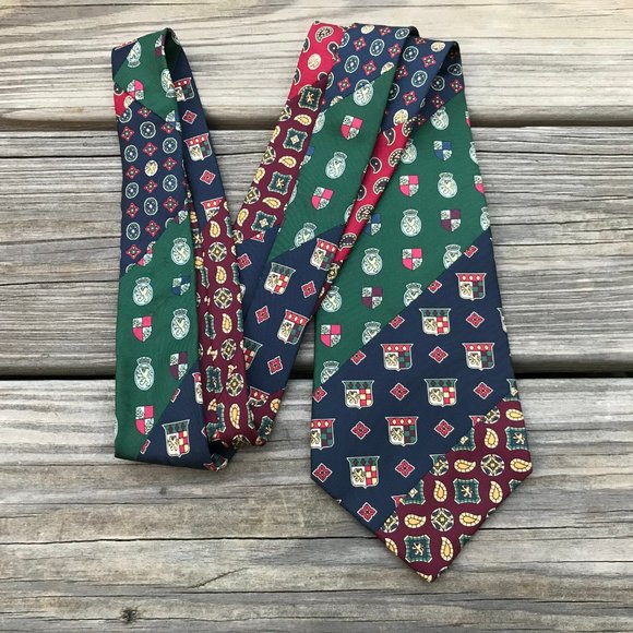 Tommy Hilfiger Men Tie Multi Color 100% Silk Neckt - Picture 3 of 10